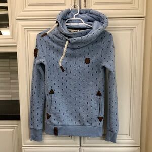 Naketano nautical print woman’s pullover hoodie